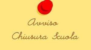 Avviso scuola schiusa