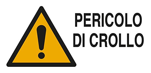 pericolo di crollo